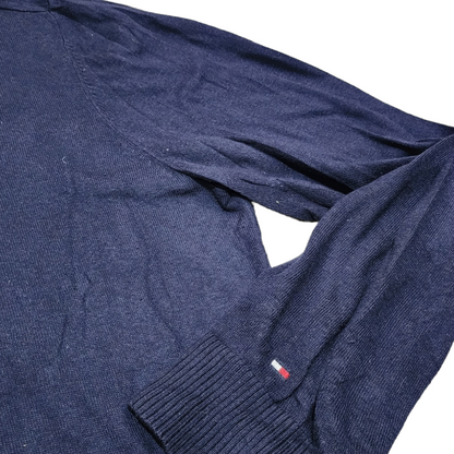 Sueter Tommy Hilfiger Xgrande Xl Azul Botones