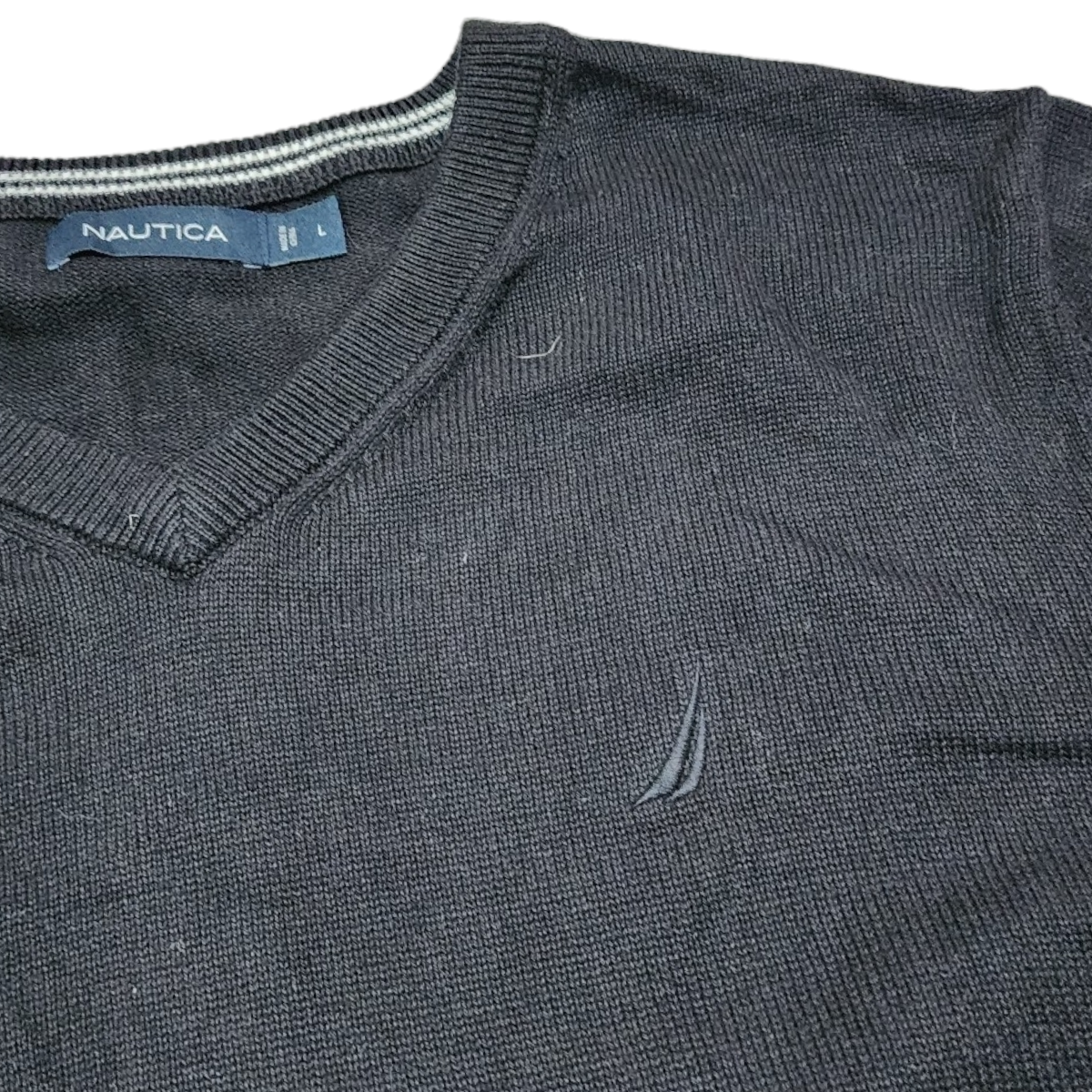 Sueter Nautica Grande L Negro