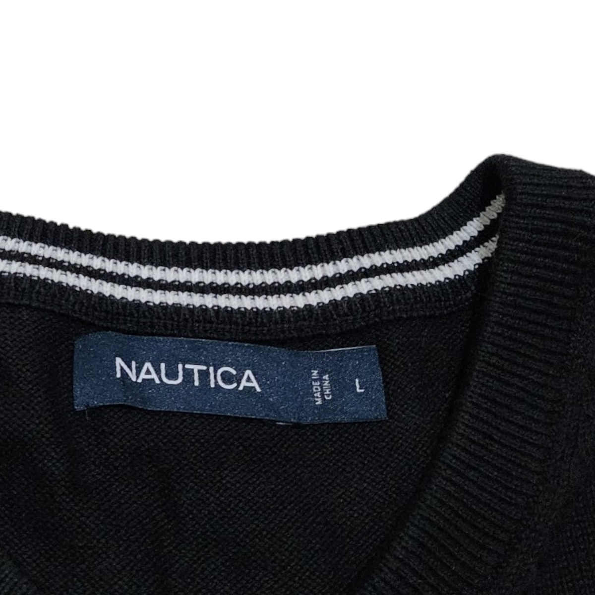 Sueter Nautica Grande L Negro