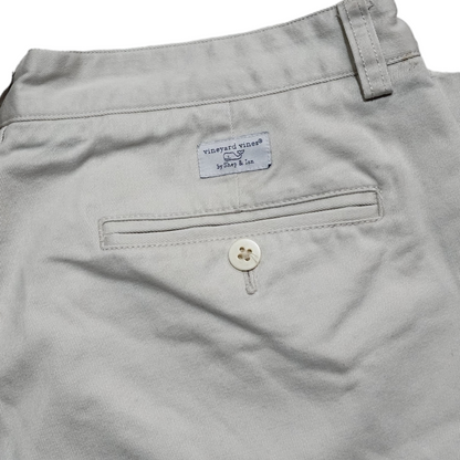 Pantalon Vineyard Vines 34x30 Beige Recto