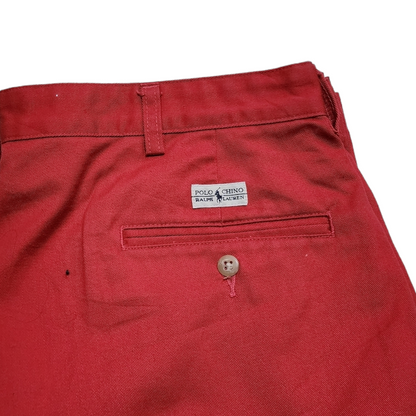 Pantalon Polo Ralph Lauren 36x32 Rojo Coral