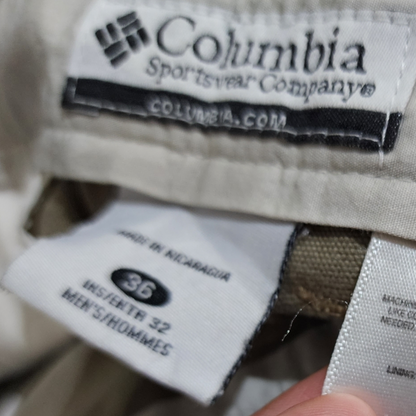 Pantalon Columbia 36x32 Café Recto