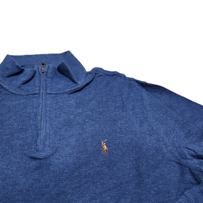 Sueter Ralph Lauren Grande L Azul Estate Rib Pony Colores