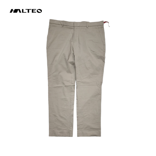 Pantalon Tommy Hilfiger 36x30 Café Claro Recto Stretch
