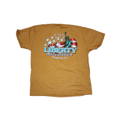 Playera Harley Davidson Xgrande Xl Liberty Mostaza