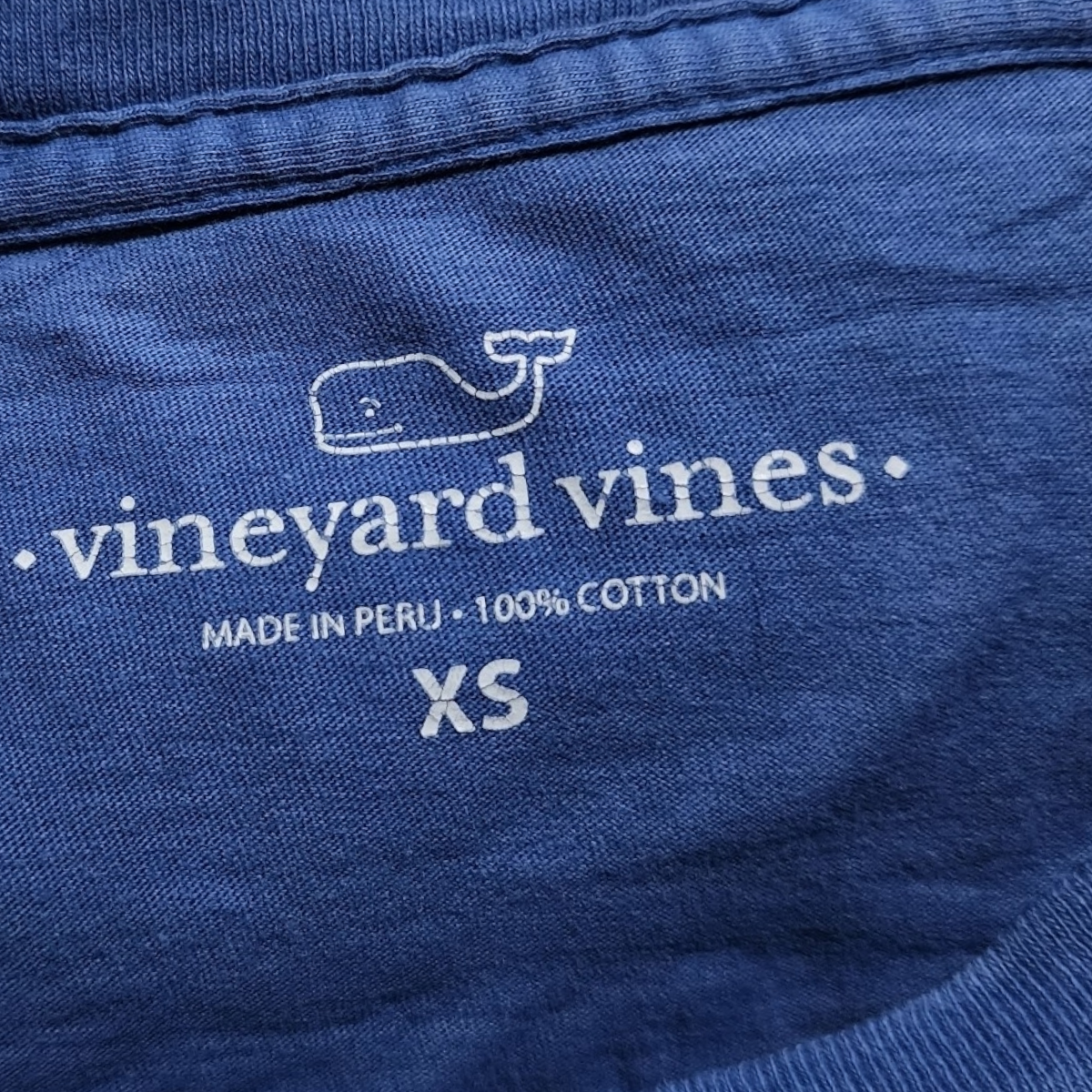 Playera Vineyard Vines Xchico Xs Edsftg Azul Deslavado