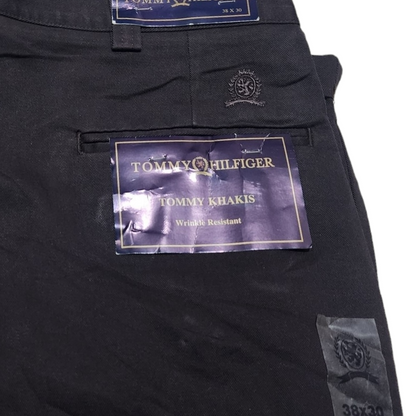 Pantalon Tommy Hilfiger 38x30 Recto Café Khakis