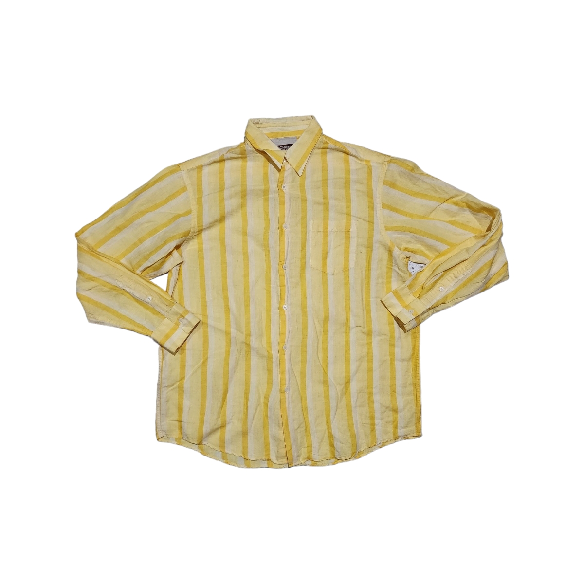 Camisa Michael Kors Grande L Amarillo Lineas