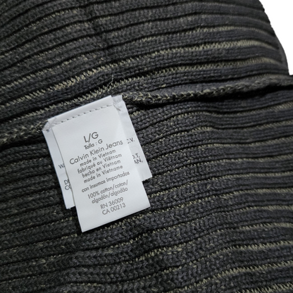 Sueter Calvin Klein Jeans Grande L Verde Con Gris