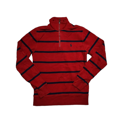 Sueter Ralph Lauren Adolescente L 14-16 Rojo Lineas