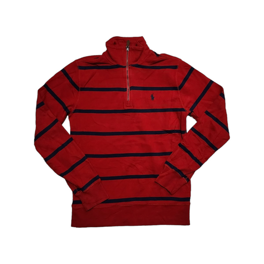 Sueter Ralph Lauren Adolescente L 14-16 Rojo Lineas