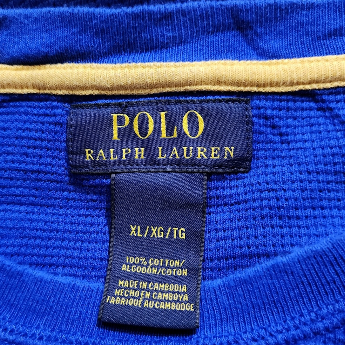 Playera Manga Larga Ralph Lauren Xgrande Xl Azul