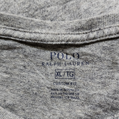Playera Manga Larga Ralph Lauren Xgrande Xl Custom Fit Gris