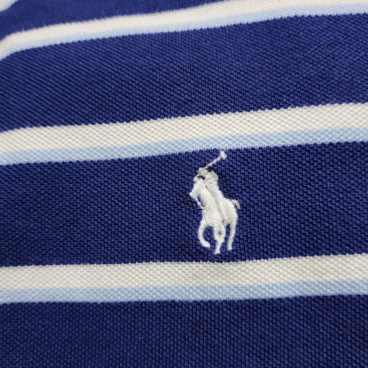 Playera Polo Ralph Lauren 2xl Classic Fit Lineas Azulez