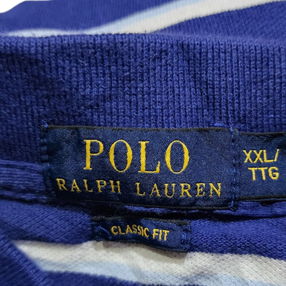 Playera Polo Ralph Lauren 2xl Classic Fit Lineas Azulez