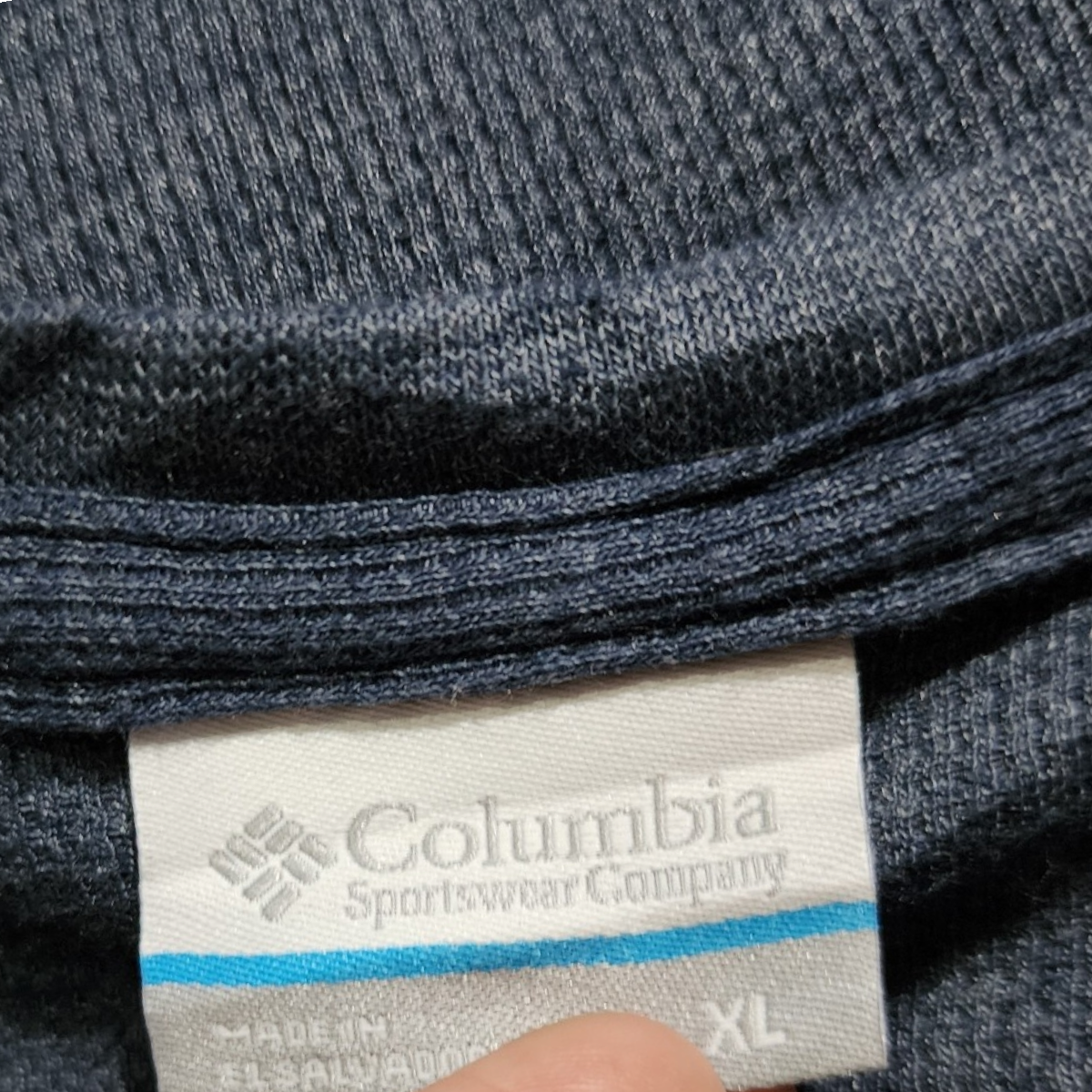 Playera Manga Larga Columbia Xgrande Xl Azul