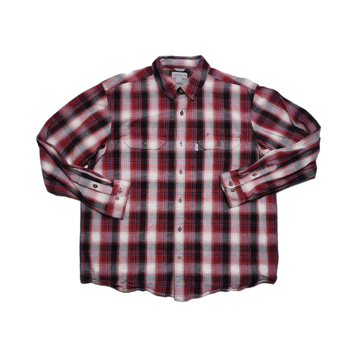 Camisa Carhartt Xgrande Xl Cuadros Rojo Relaxed Fit