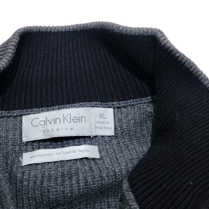 Sueter Calvin Klein Premium Xgrande Xl Gris