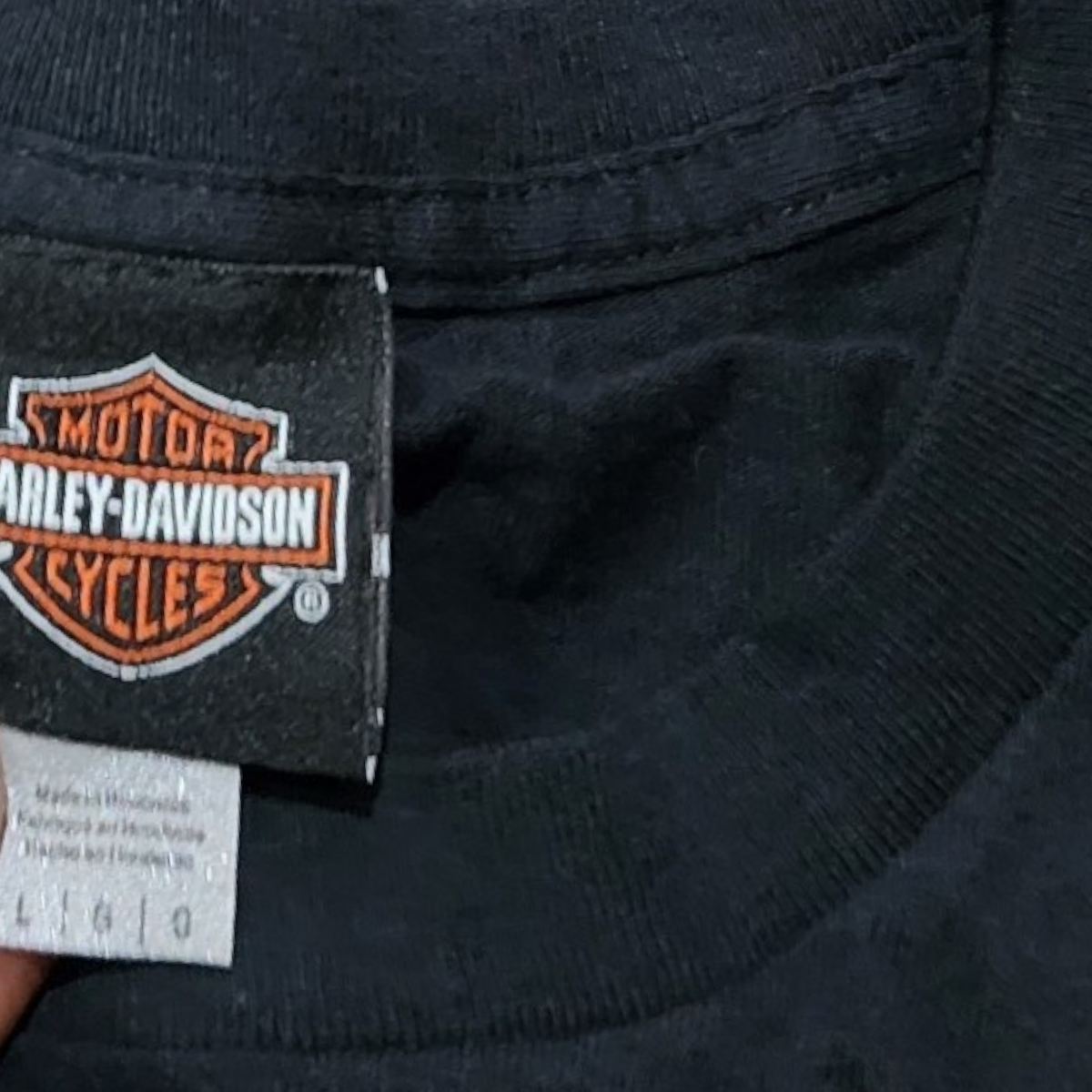 Playera Harley Davidson Grande L Negro Syracuse