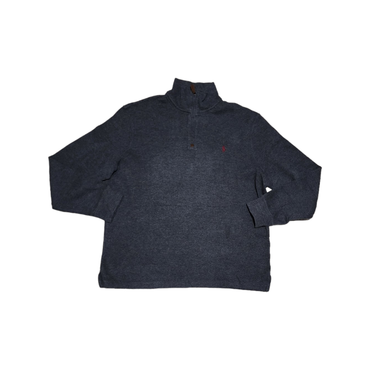 Sueter Polo Ralph Lauren Grande L Gris Oscuro Pony Rojo