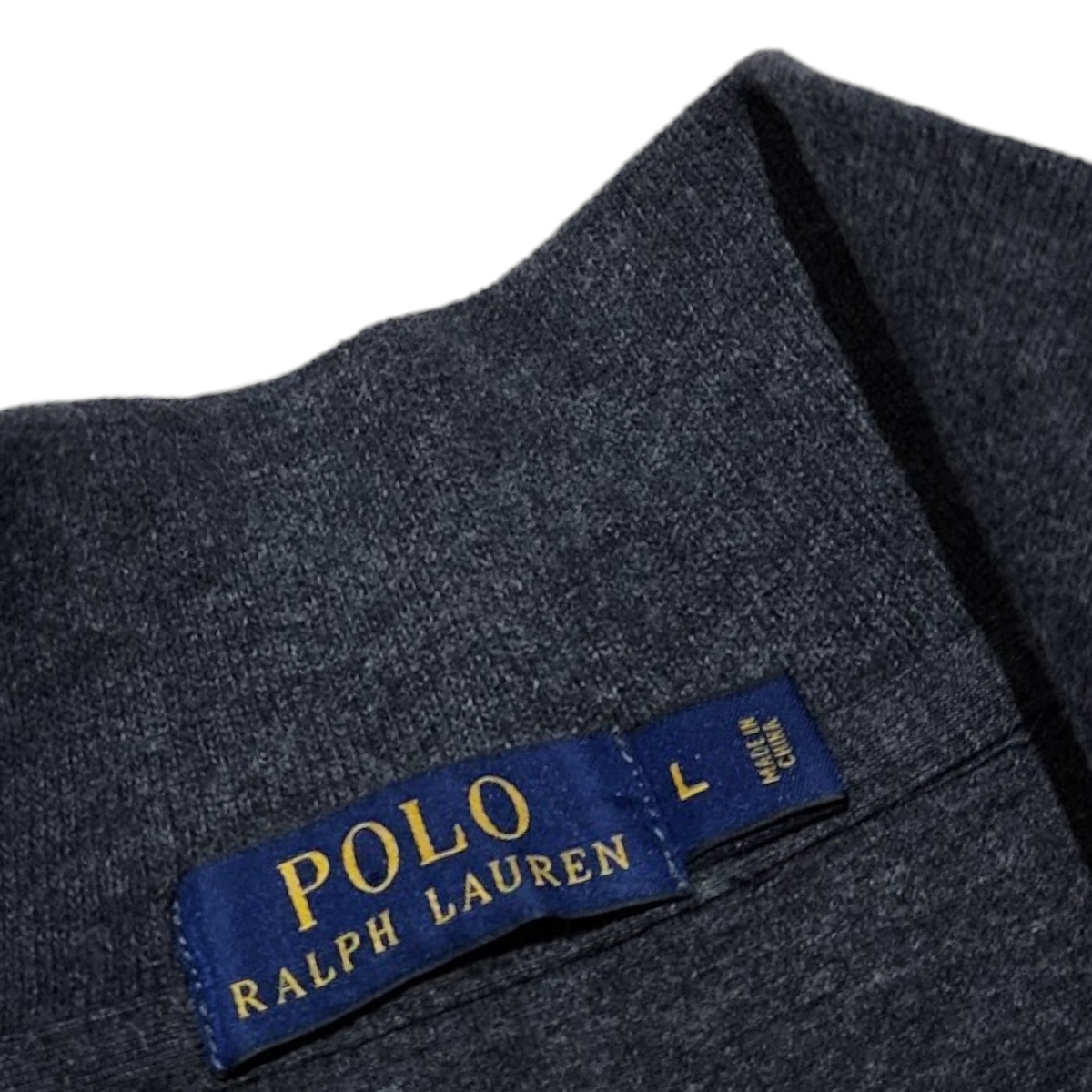 Sueter Polo Ralph Lauren Grande L Gris Oscuro Pony Rojo