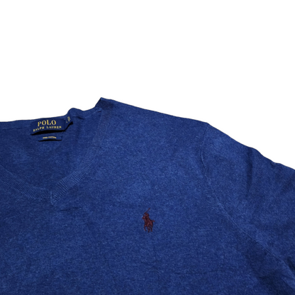 Sueter Polo Ralph Lauren Grande L Azul Pony Vino