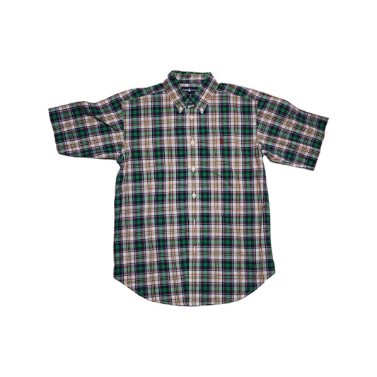 Camisa Manga Corta Ralph Lauren Adolescente M 12-14 Cuadros