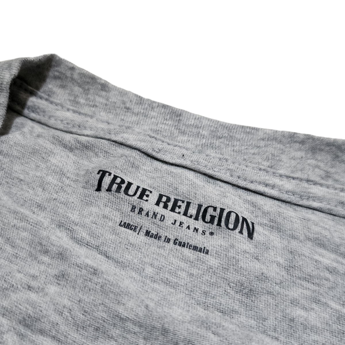 Playera Manga Larga True Religion Grande L Gris