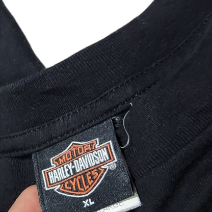 Playera Harley Davidson Xgrande Xl Negro Manteno, Il Bandera
