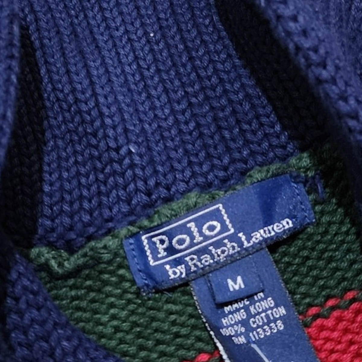 Sueter Ralph Lauren Adolescente Mediano M Verde, Azul, Rojo