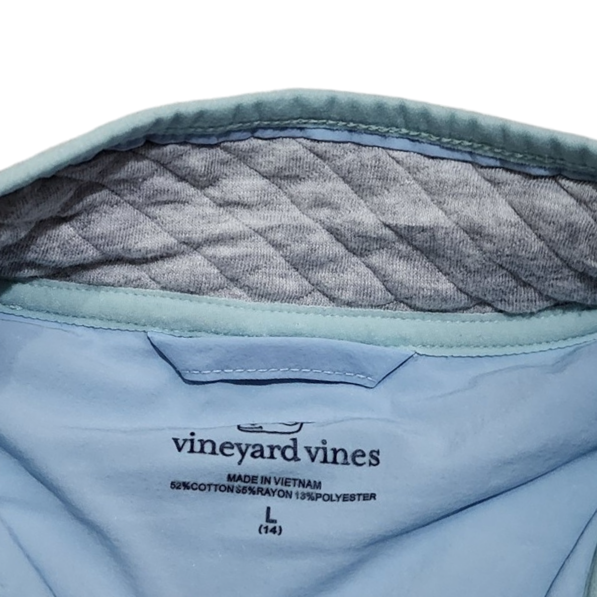 Sueter Vineyard Vines Adolescente Grande L 14 Gris