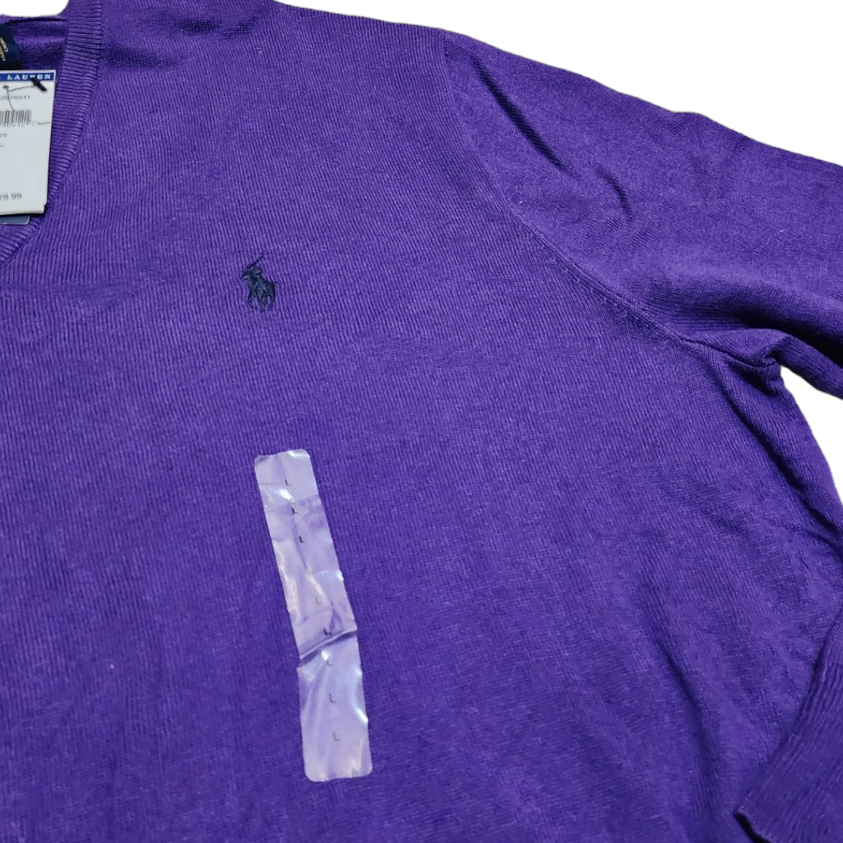 Sueter Polo Ralph Lauren Grande L Morado Cuello V