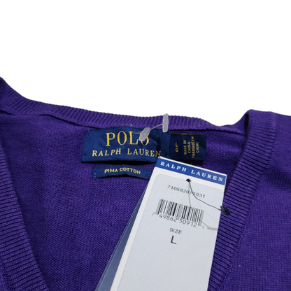 Sueter Polo Ralph Lauren Grande L Morado Cuello V