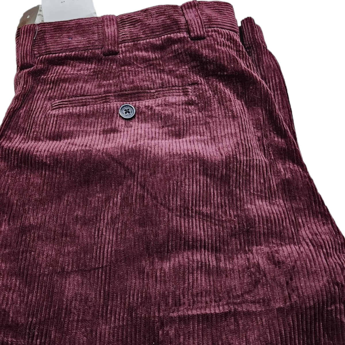 Pantalon Brooks Brothers Milano 34x32 Pana Recto Vino