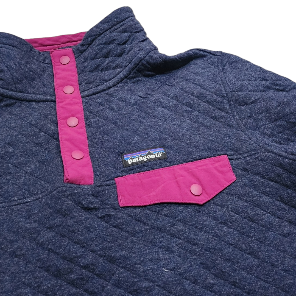 Pullover Patagonia Chico S Azul Con Rosa