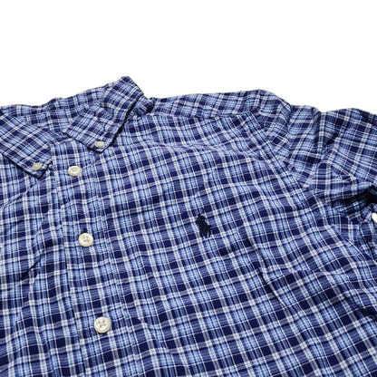 Camisa Ralph Lauren Adolescente Mediana 10-12 Azul Cuadro
