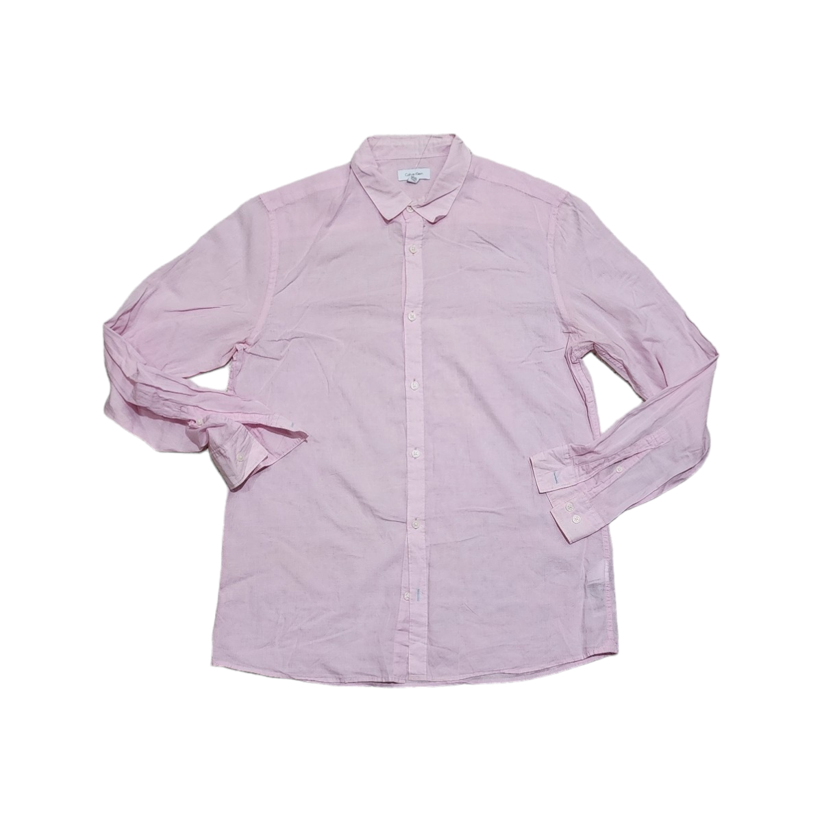 Camisa Calvin Klein Mediana M Rosa Cuadros