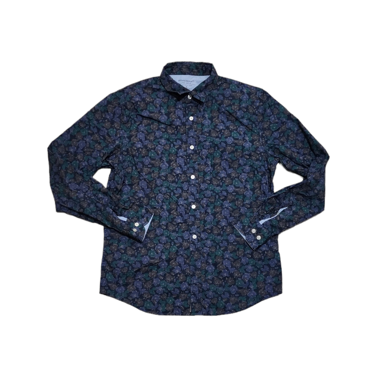 Camisa Banana Republic Mediana M Untucked Slimfit Flores