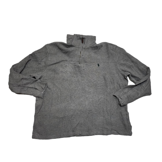 Sueter Polo Ralph Lauren Xgrande Xl Gris Pony Verde