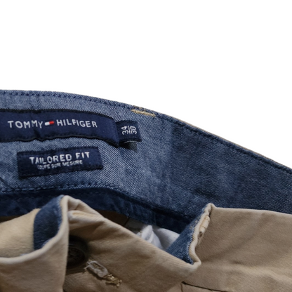 Pantalon Tommy Hilfiger 34x30 Tailored Fit Cafe Claro