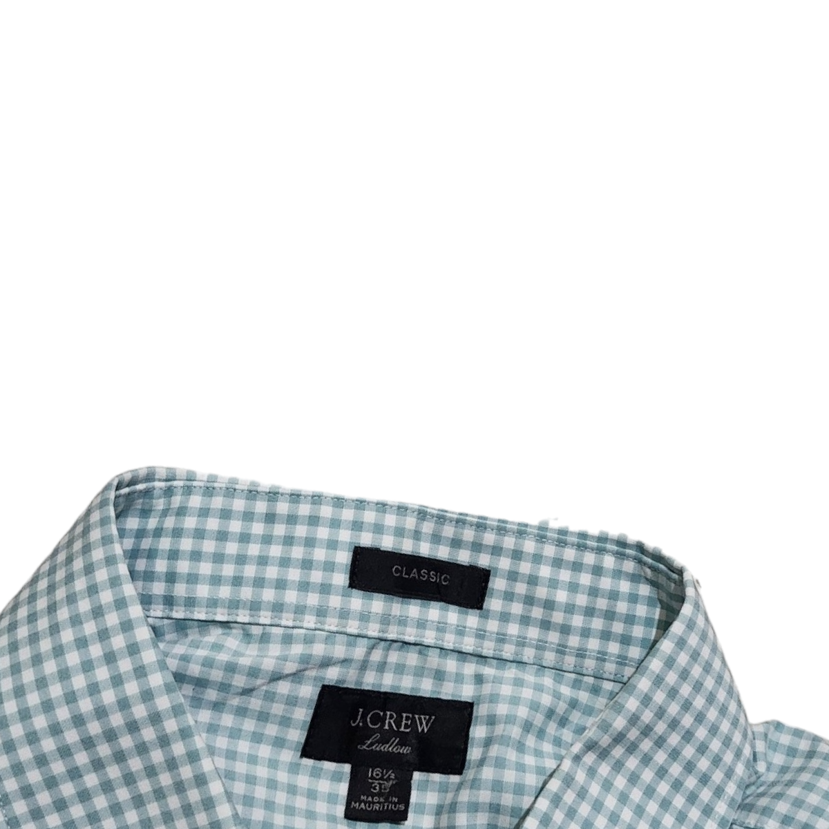 Camisa J.crew Grande L 16 1/2 Classis Fit Verde Cuadros