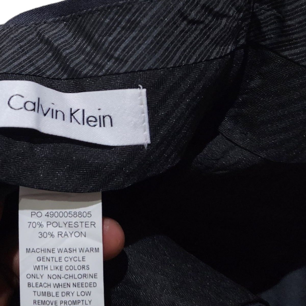 Pantalon De Vestir Calvin Klein 36x32 Slimfit Gris