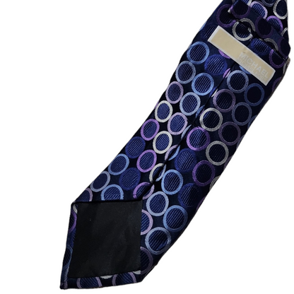 Corbata Michael Kors Azul Circulos