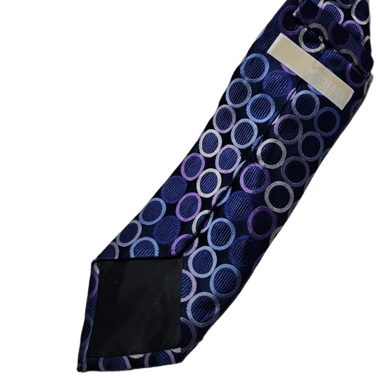 Corbata Michael Kors Azul Circulos