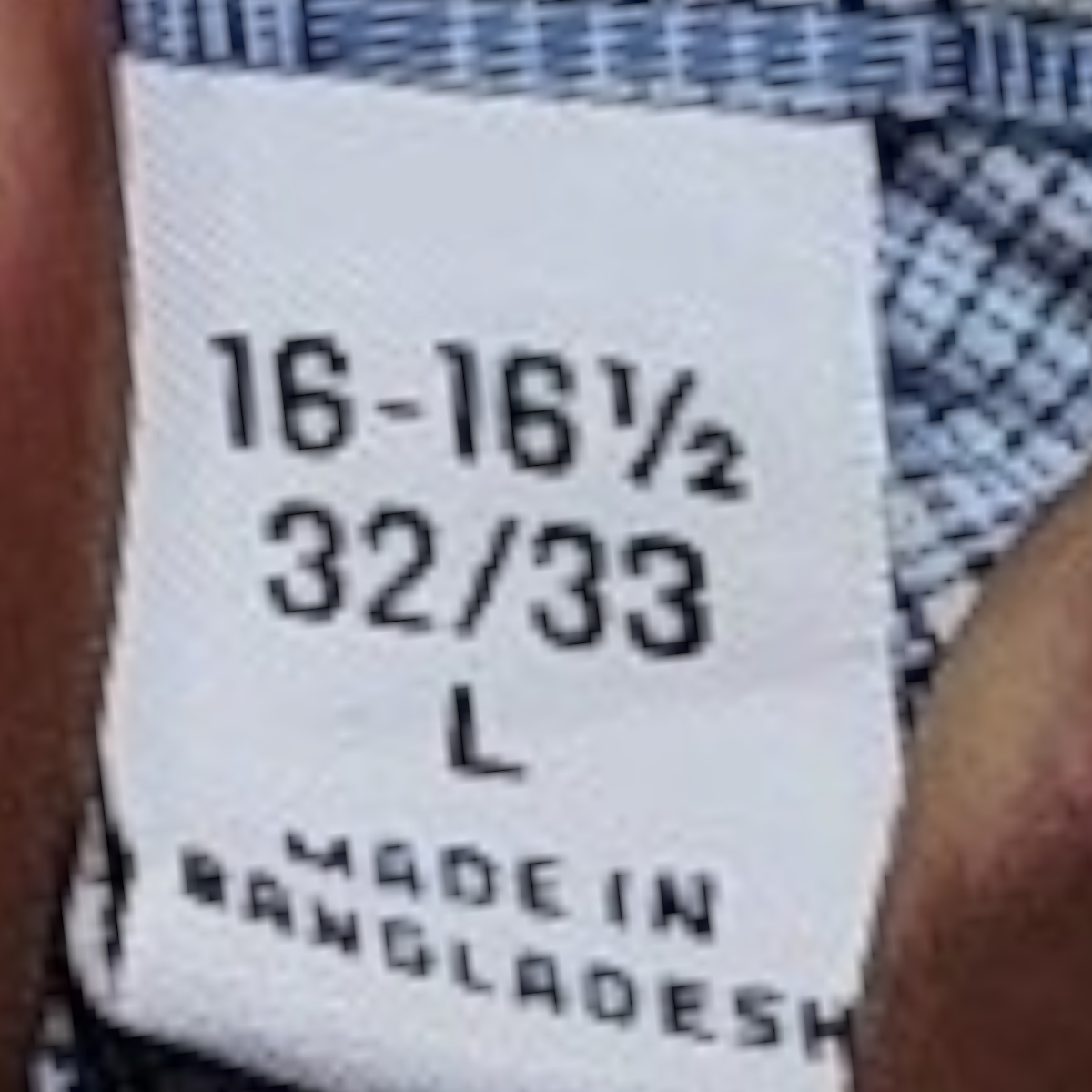 Camisa Calvin Klein Grande 16 1/2 32-33 Slimfit Azul Cuadro