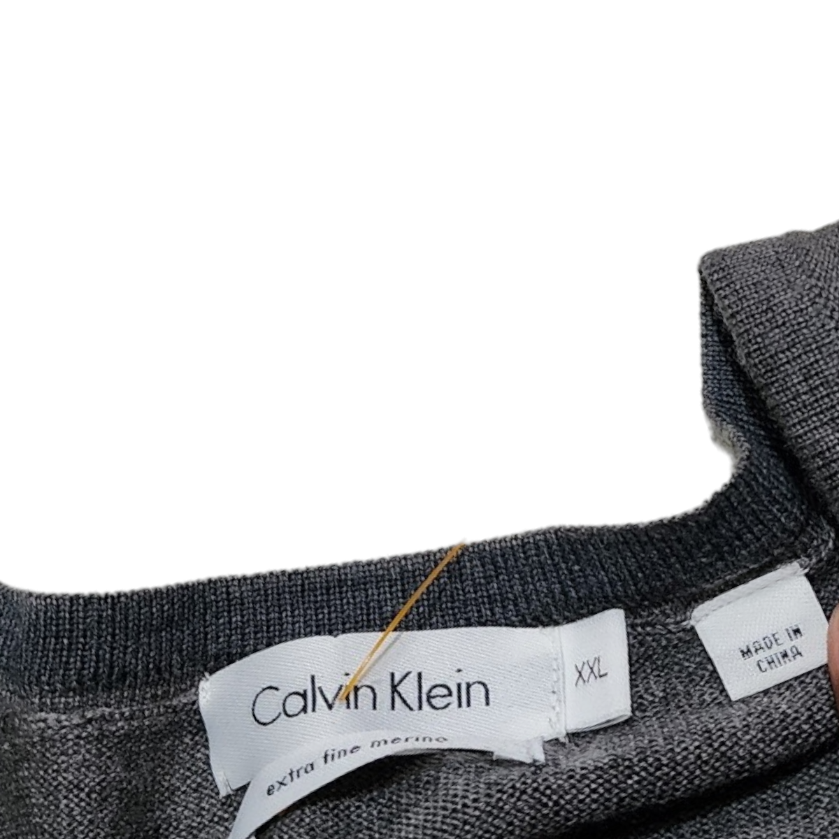 Sueter Calvin Klein 2xl Gris Lana