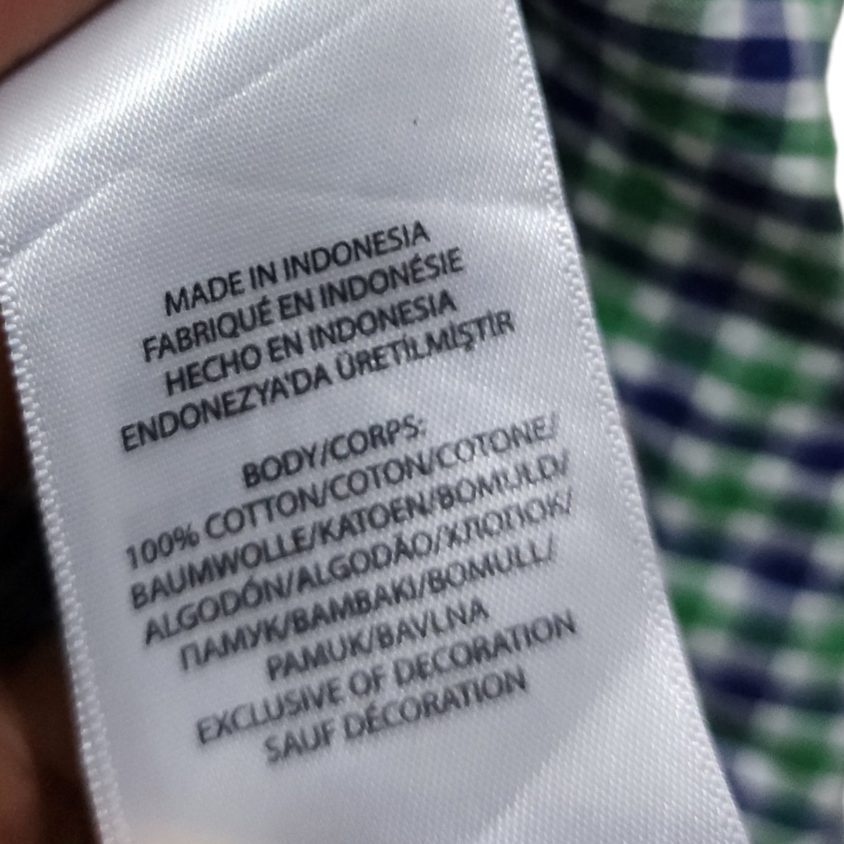 Camisa Ralph Lauren Adolescente 16 Años Cuadros Verde