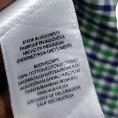 Camisa Ralph Lauren Adolescente 16 Años Cuadros Verde