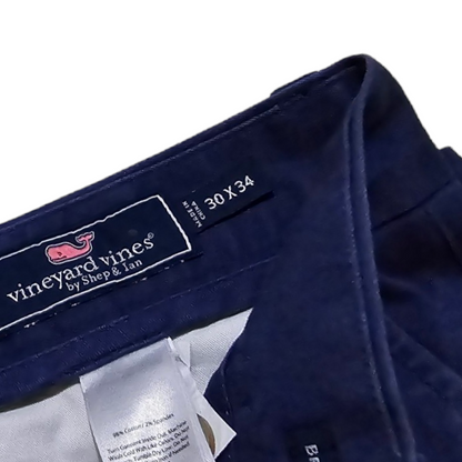 Pantalon Vineyard Vines 30x34 Recto Azul Deslavado