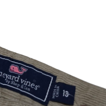 Pantalon Vineyard Vines Adolescente 18 Años Pana Café